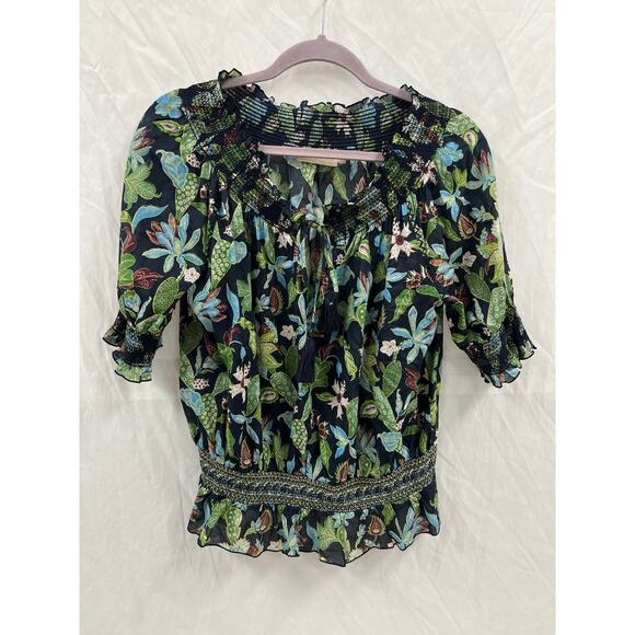 Tory Burch Floral Tunic size 4 - Picture 1 of 5